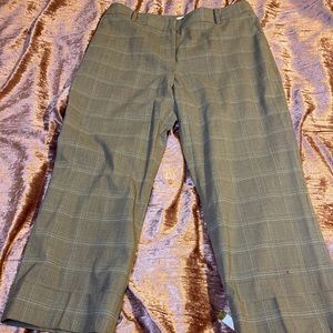 Plaid cropped pant